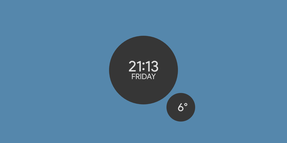 Minimal Circles | Rainmeter Skin v1.6