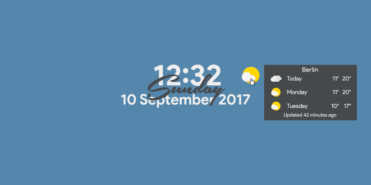 Sundays | WORKING | Rainmeter Suite v1.9.1