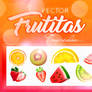 Pack Vectores De Frutitas Tropicales