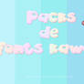 Packs Font Kawaii