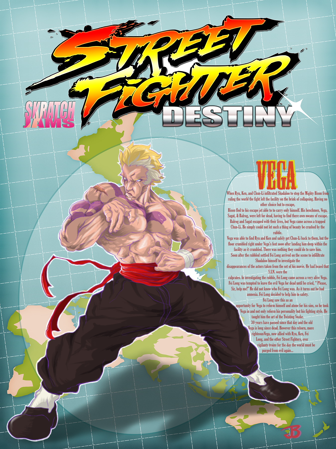 9th of my Street Fighter fanart series : stylish Vega : r