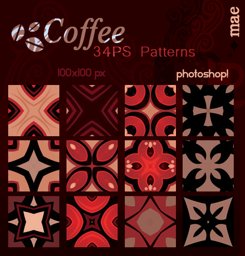 Coffee photoshop patterns