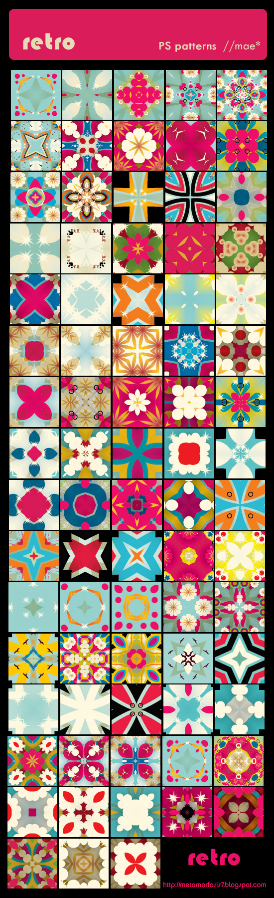 retro PS patterns