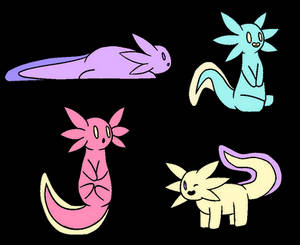 free (closed) axolotl adopts