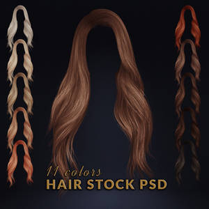 Hair Stock 02 PSD Template