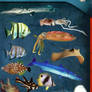 12 Fishes PSD Pack