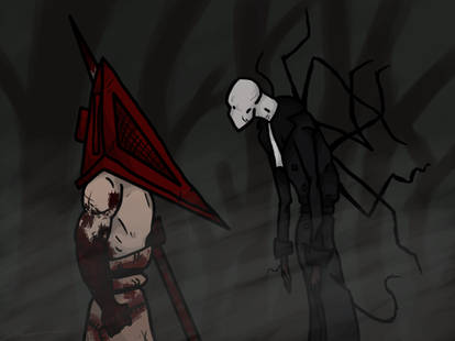 Pyramid Head and Slender man