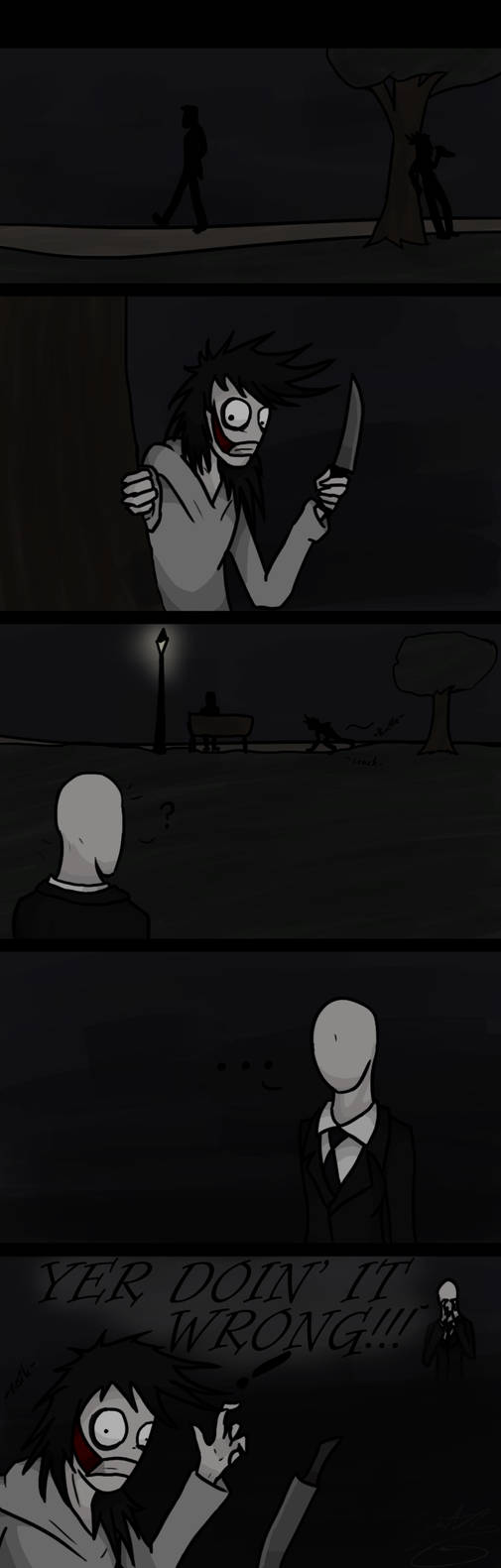 Jeff the killer x slenderman