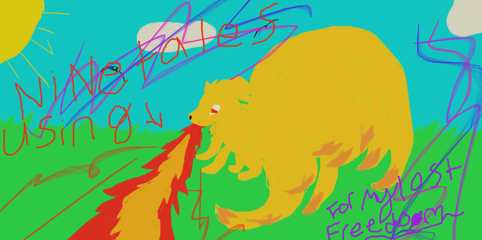 Ninetales using Flametrower. (For MyLostFreedom)