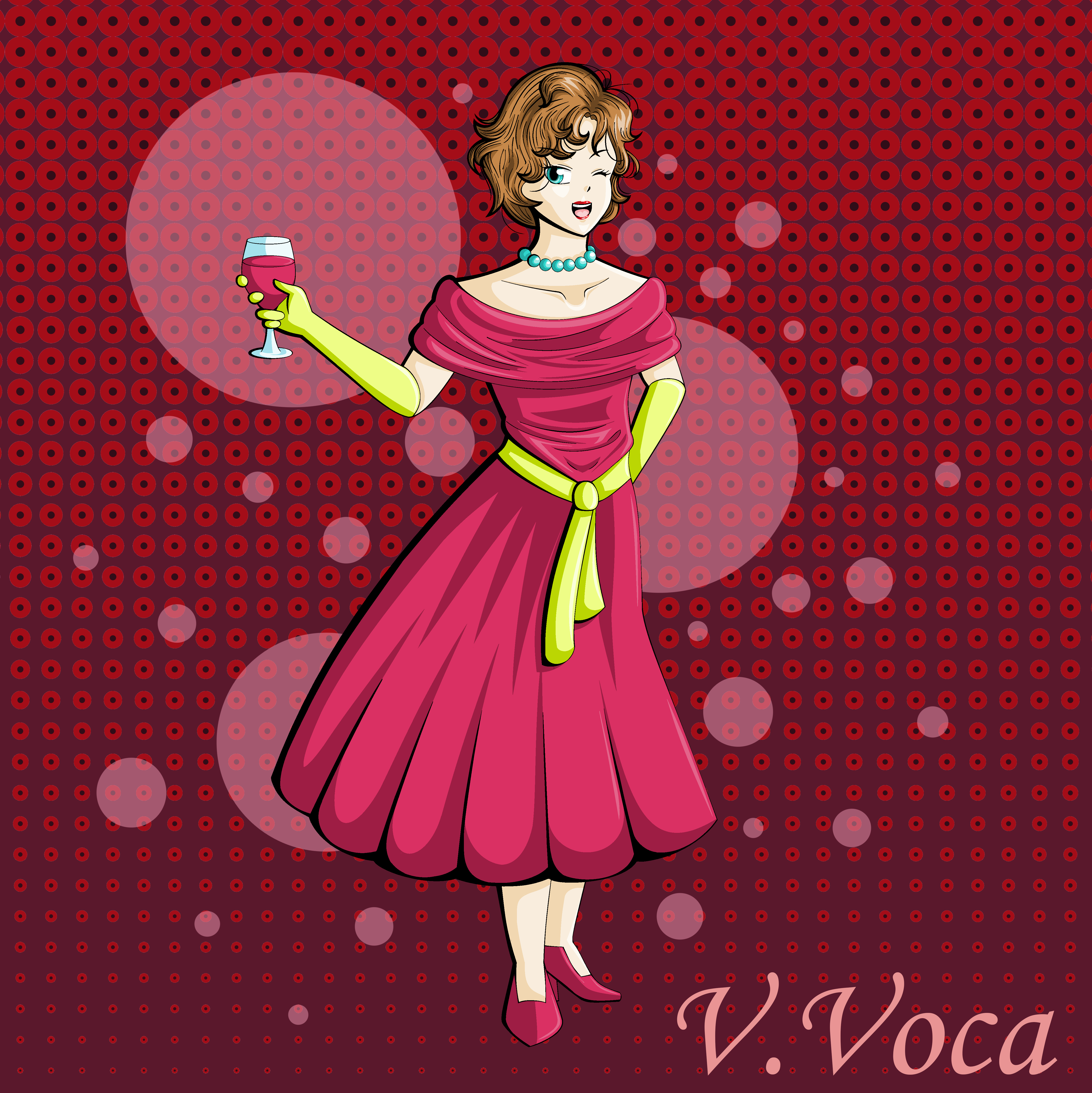 Fancy Lady In A Fancy Dress on A Fancy Background by VVoca on DeviantArt