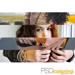 PSD coloring #1 - Gold