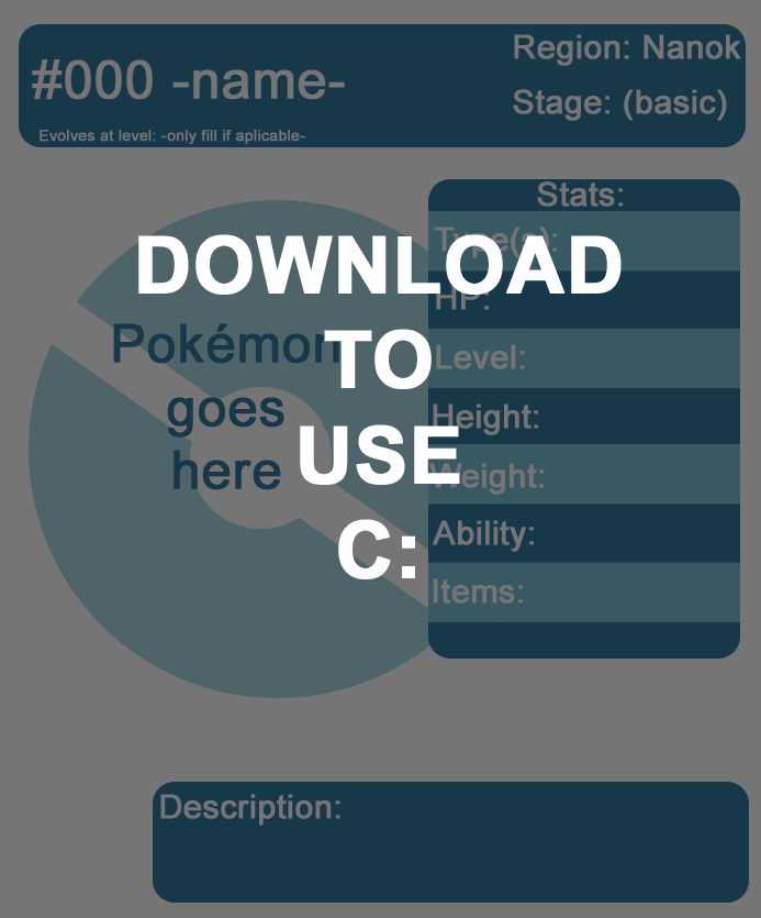 Fakemon Template by SpiritLeTitan on DeviantArt Fakemon Template by SpiritLeTitan on DeviantArt