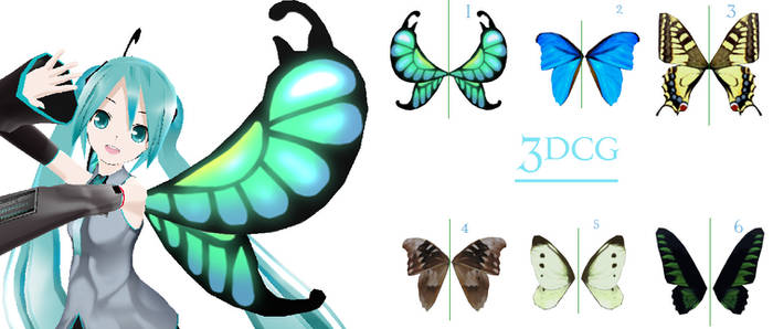 MMD- Butterfly Wings -DOWNLOAD