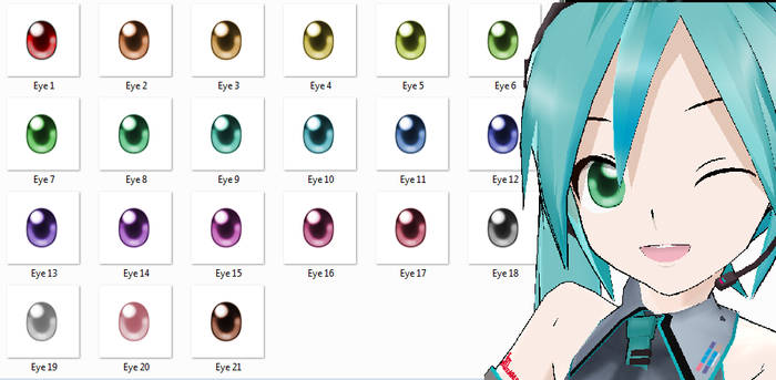 MMD- Simple Eye Texture DL