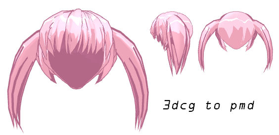 MMD - Pink Child Hair -DL