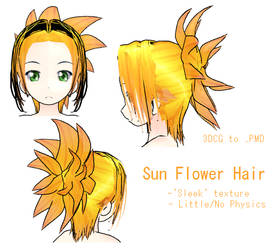 MMD- Sun Flower Hair- DL