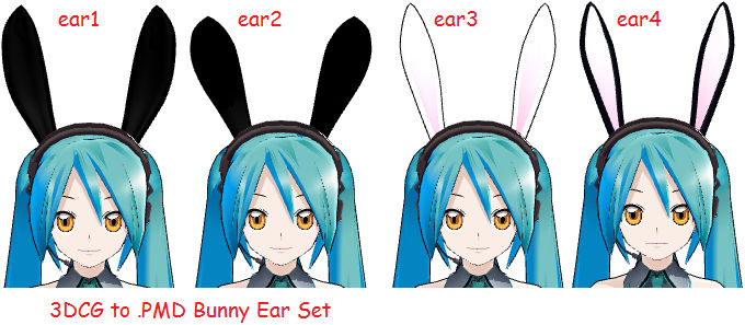 Mmd Bunny Ear Set Dl By Mmdfakewings18 On Deviantart