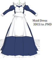 MMD- Large Maid Dress -DL