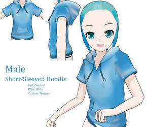 MMD- Male Hoodie -DL