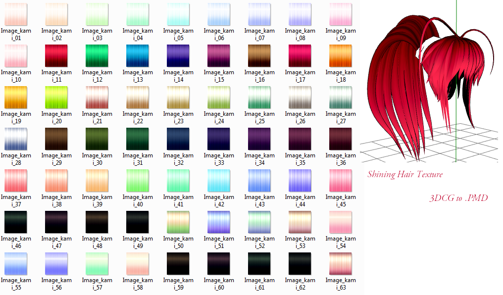 MMD Hair Texture Download - wide 3