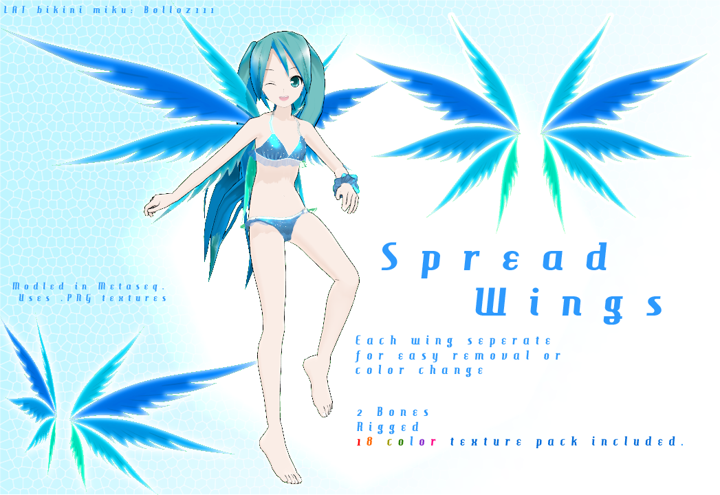 MMD- Spread Wings -DL