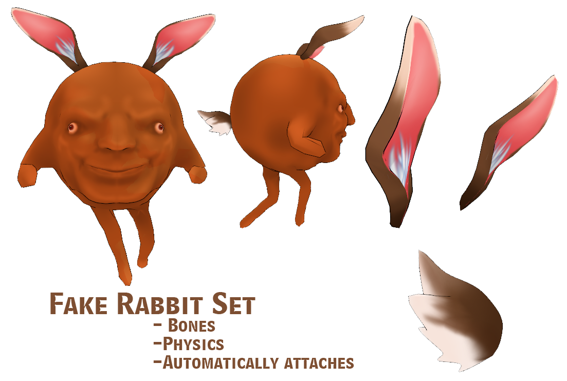 MMD- Fake Rabbit Set -DL
