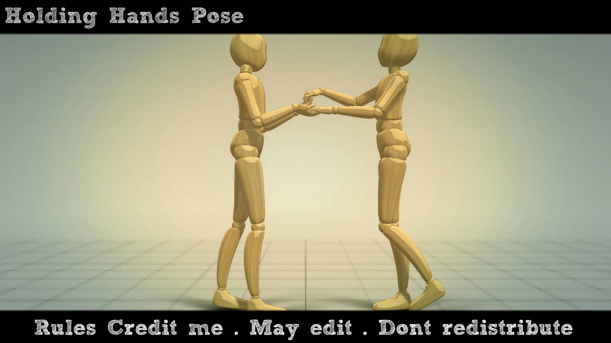 Holding Hands Pose DL by SmolSpoon on DeviantArt