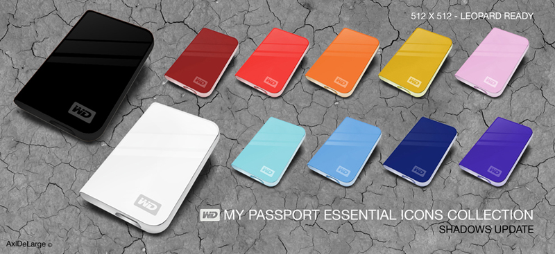 WD Passport Essential Shadows