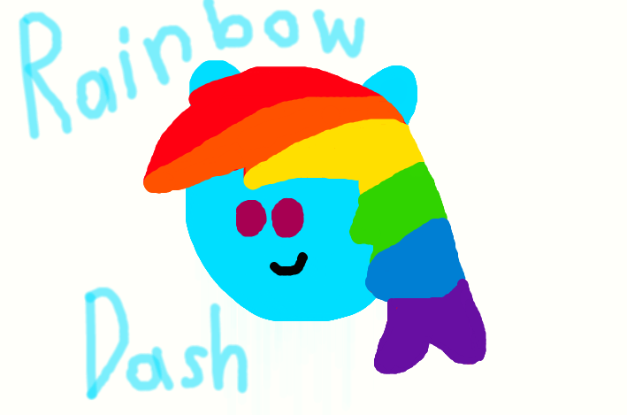 A little Rainbow Dash doodle by worldofcaitlyn on DeviantArt