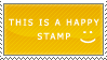 Happy stamp