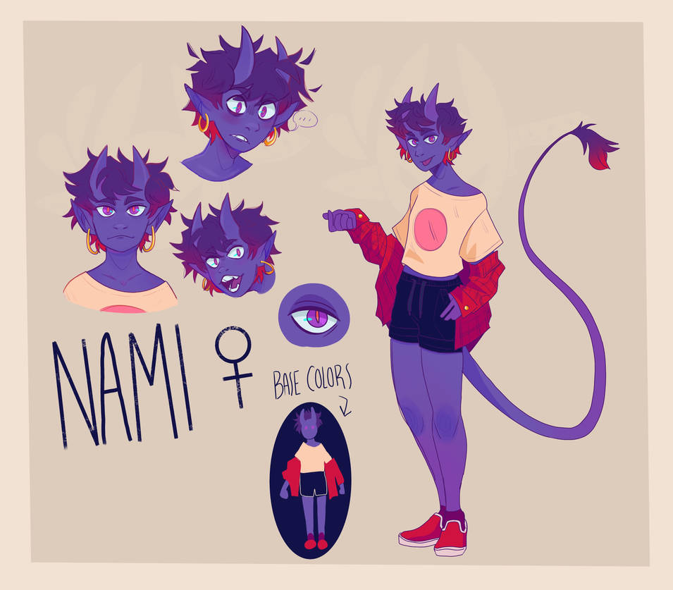 Nami Ref Sheet by Leafyspice on DeviantArt