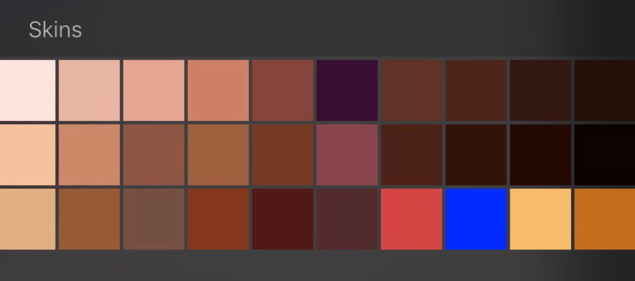 Skin Tones Swatches For Procreate By Poowulpi On Deviantart