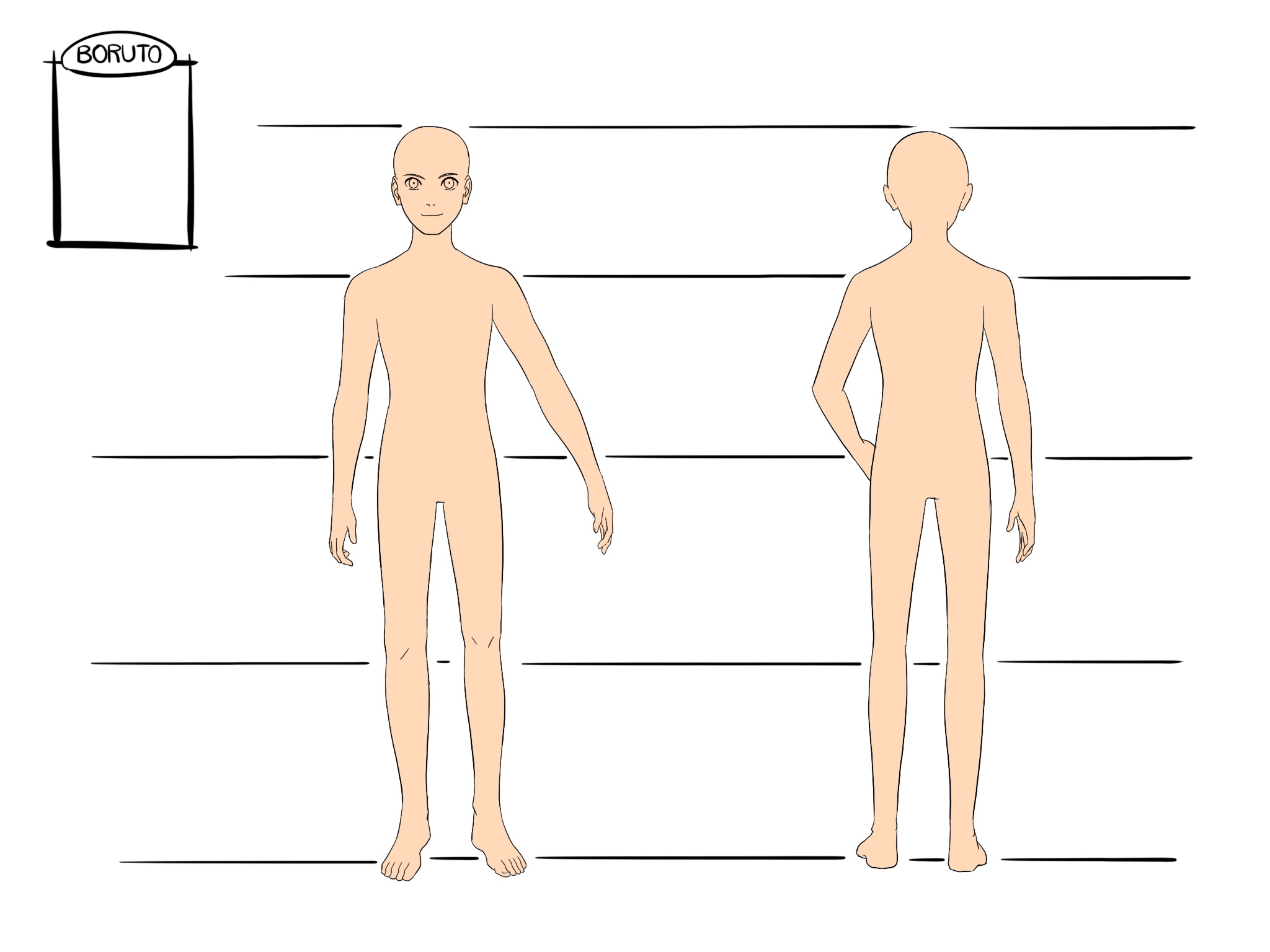 Reference base for Free by Pungpp on DeviantArt