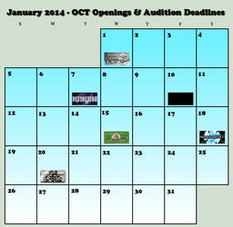 January 2014 OCT Calendar