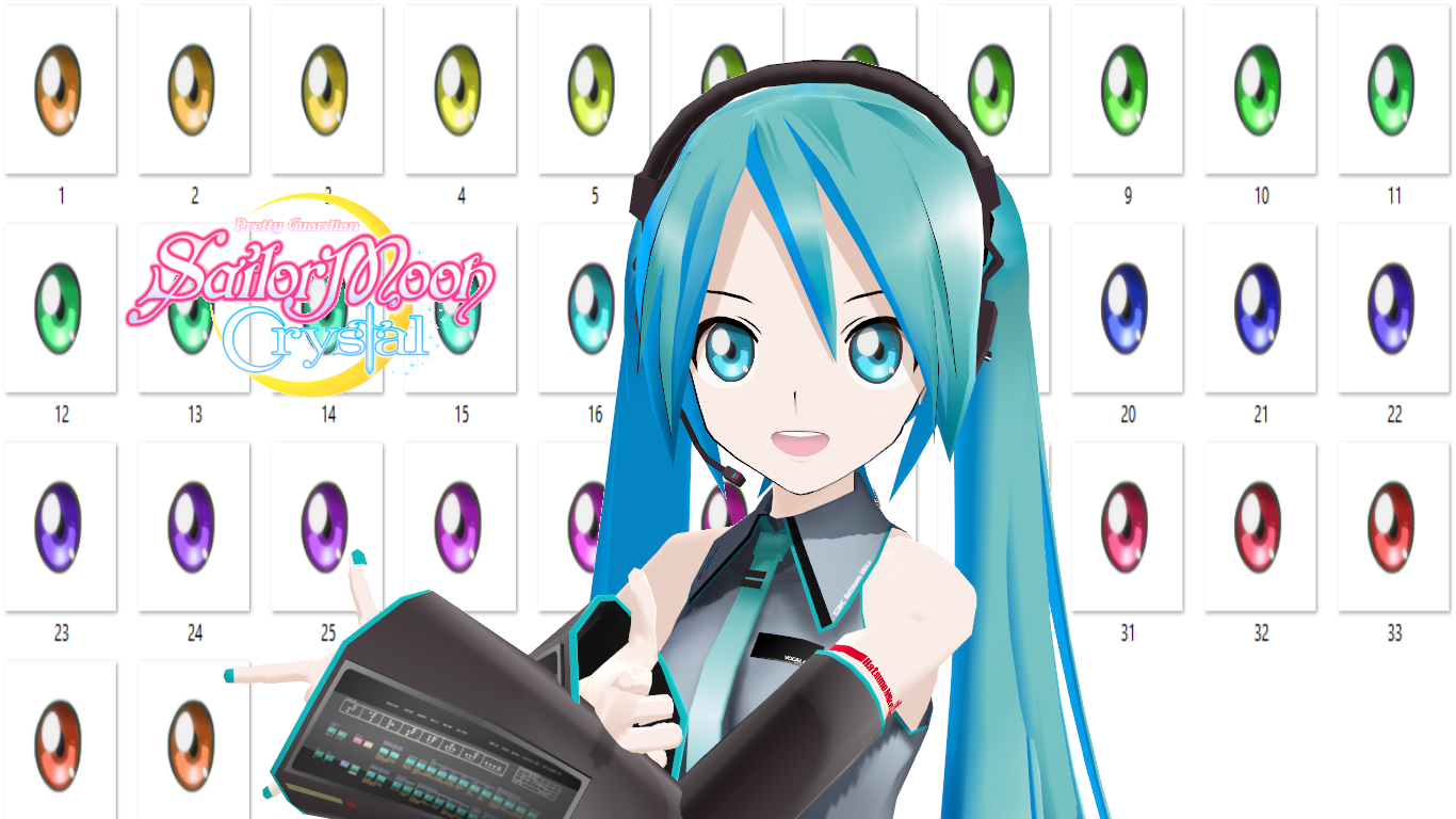 [MMD textures] Sailor Moon Crystal Eye Texture by CeciliaSeckendorff on