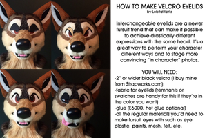 TUTORIAL: Changeable Fursuit Eyelids