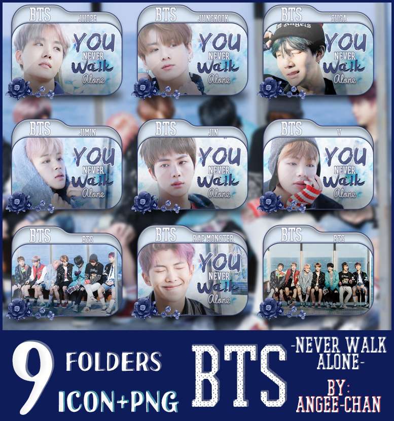 FOLDERS DE -BTS-YOU NEVER WALK ALONE 2-