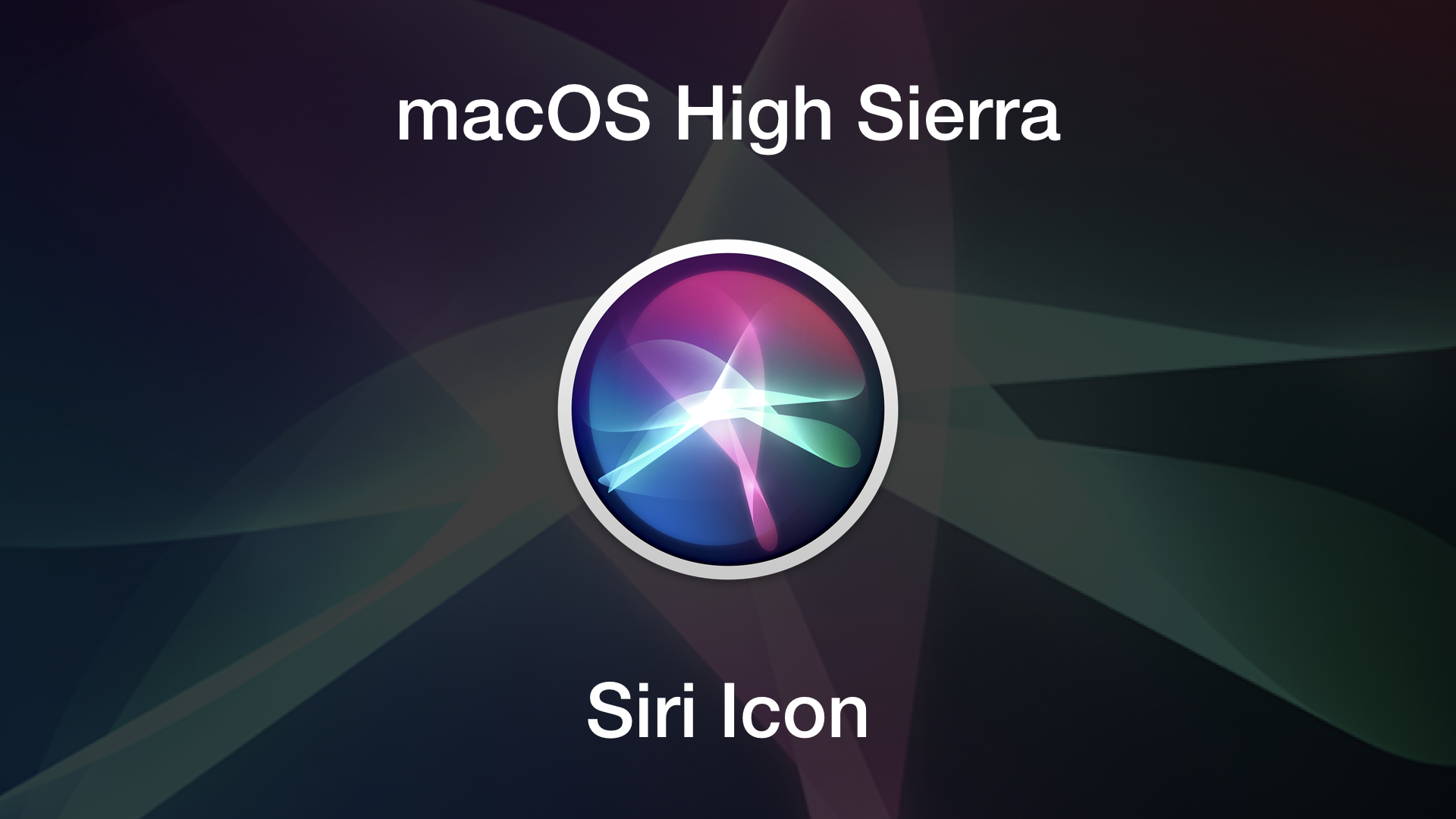 macOS High Sierra Siri icon