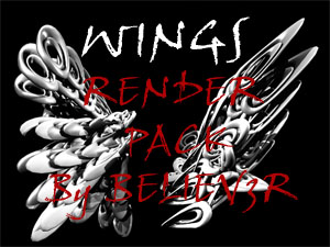 Wings render pack by Believ3r by believ3r on DeviantArt