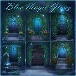 Blue Magic Glow 2 backgrounds