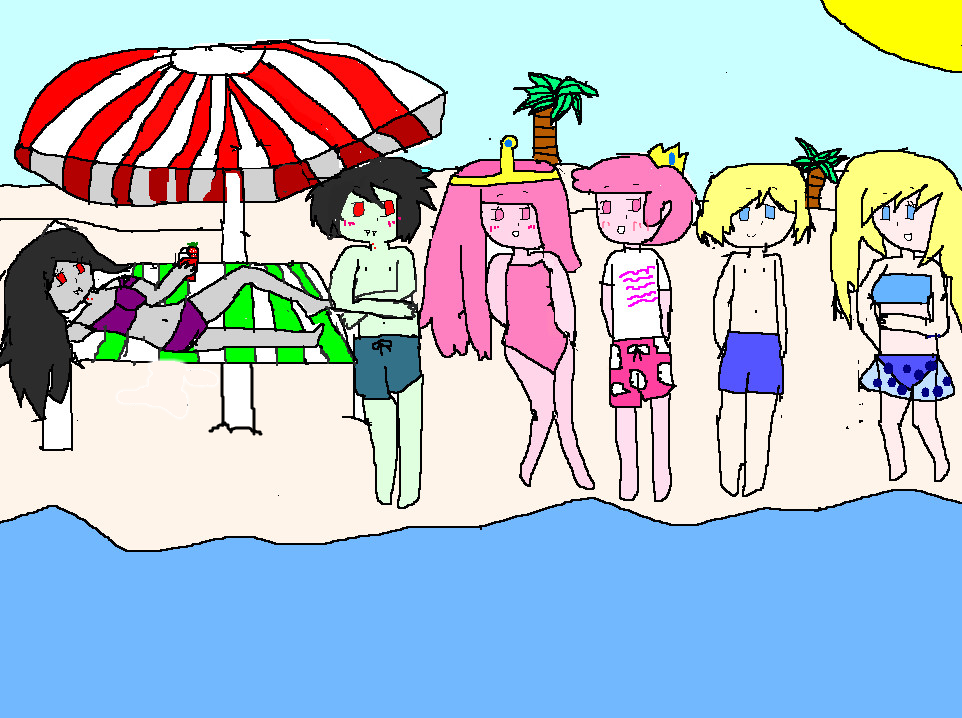 adventure time beach 02 by KrispyKrabby on DeviantArt