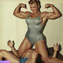 Flexing and twerking on her husband's face