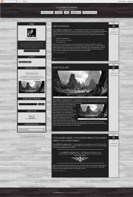 Blogspot template - Black or White