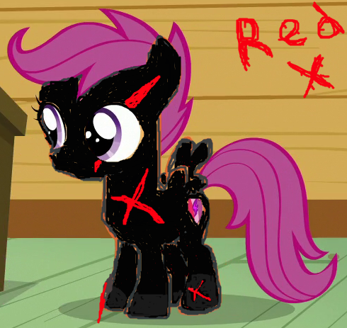 Red X Scootaloo