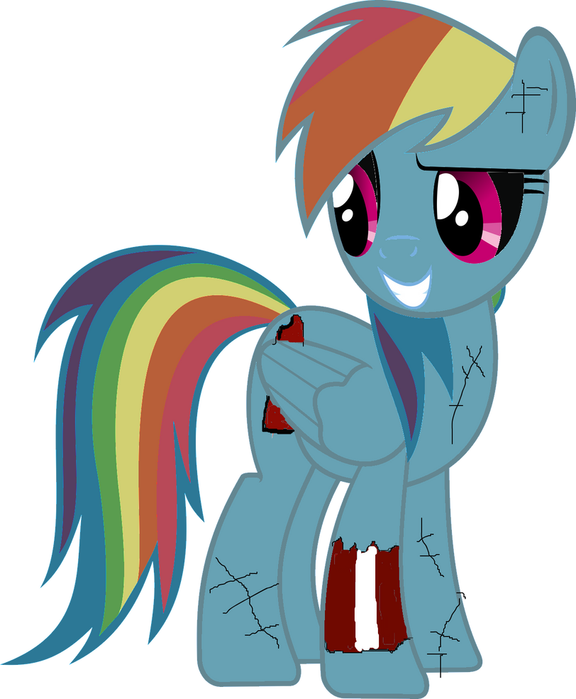 Undead Rainbow dash ( Cupcake )