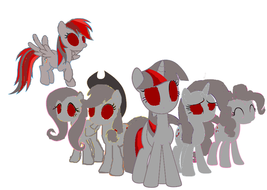 Self aware robot  Mane Six ( Cozy glow creation )