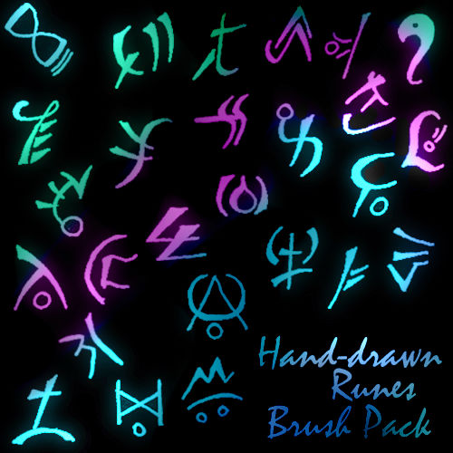 Hand Drawn Runes Brush Pack By Reachforthestarfish On Deviantart