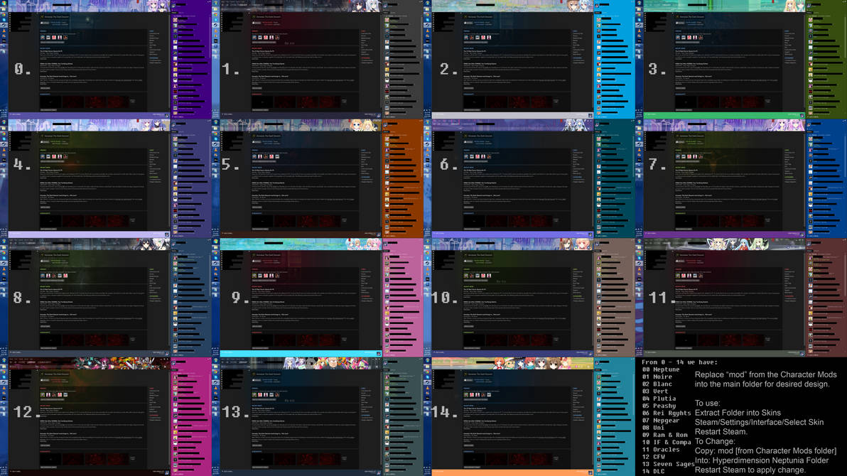 Outdated Hyperdimension Neptunia Steam Theme Pack By Krch2r On Deviantart