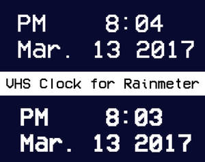 VHS Clock for Rainmeter