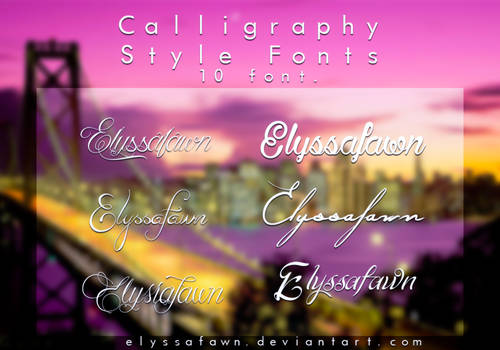 Font Pack (2) C A L L I G R A P H Y